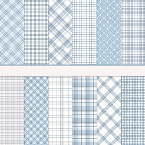 36 Sheets Scrapbook Paper 12x12 In Plaid Patterned Paper (Blue) - color: Blue
