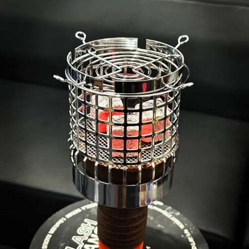 Crown Style Hookah Heat Manager - Reusable Stainless Steel Coal Holder, Fits Most Bowls & Replaces Foil (Charcoal Holder) - size: Charcoal Holder