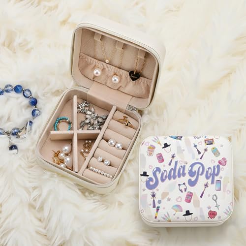 Jewelry Box – Cute Design Storage Case for Rings, Earrings & Travel – Merch, Stickers & Costume Gift