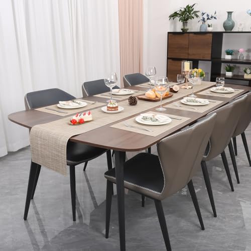 Myir JUN Placemats Set of 6 Kitchen and Dining Table Placemats - color: Beige, size: Set of 6