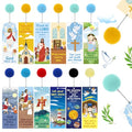 Outus 12 Pcs Christian Bookmarks Bible Verse Decor for Religious Women Kids - style: Christian