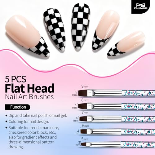 FANDAMEI Nail Art Pens, Nail Art Tools, Nail Design Tools, Nail Stuff - color: Transparent Glitter