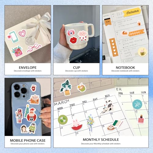 Bomichi 24 Sheets 898Pcs Planner Sticker Book - color: Planner Sticker Book