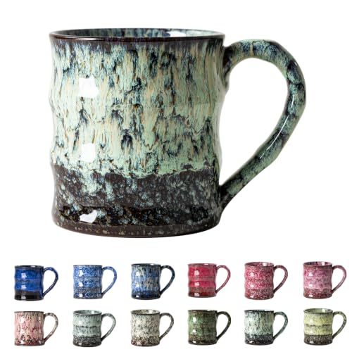 Celadon Rain Ceramic Mug, 15oz Reactive Glaze Mug, Housewarming Gift - color: 15oz - Celadon Rain · RENEW