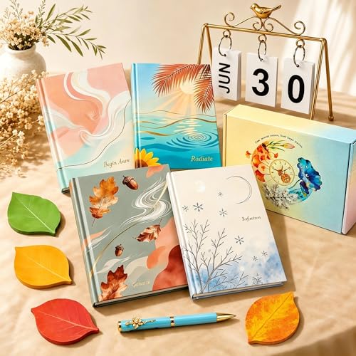 Book Lover Gifts for Women, Vintage Stationery Set Gifts - color: Russet