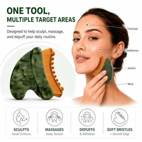 Sculpting Brush for Face, Lymphatic Contour Face Brush