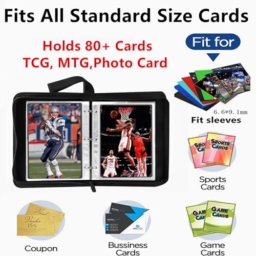 Mini Card Binder 1-Pocket - Super Lightweight Zipper Binder Holds 80+ Trading Cards, Top Loading Collectible Album for TCG, MTG, Sports & Game Cards, Portable Gift for Girls & Collectors (Pink) - color: Pink