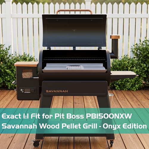 Flame Broiler Kit for Pit Boss Savannah 1500 Wood Pellet Grill Onyx Edition Replacement Parts Pitboss PB1500NX Diffuser Heat Deflector Plate Smoker BBQ Accessories - size: For 1500 Series