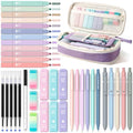 Four Candies School Supplies with Cute Pencil Case, 39ct, Purple - color: Purple, size: 39 Count (Pack of 1)