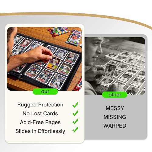 Soccer Card Binder 360 Pockets Waterproof Trading Cards Storage - color: Soccer, size: 360