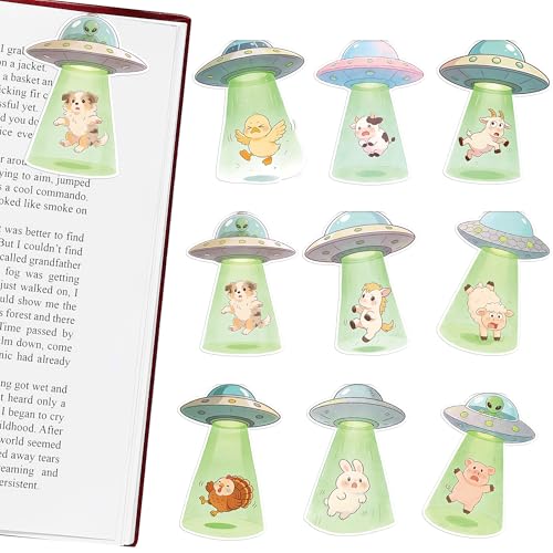 Cute Magnetic Bookmarks Gift - 9pcs Funny Dog Duck Animals Bookmark - style: Farm Animals