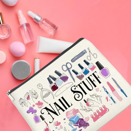 Nail Tech Makeup Bag Gifts for Women Nail Technician Artist - color: J