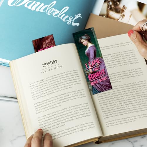 100 Pcs Funny Vintage Art Bookmarks Bulk, Fun Paper Book Marks for Women, Pretty Girl Reading Accessories, Book Lover Gifts Bookworm Supplies Birthday Christmas Stuffers - style: Funny Girl