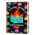 Lined Spiral Journal Notebook for Work A5, 160 Pages, Fire - color: Fire