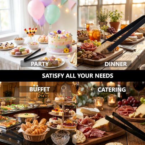 Plastic Serving Tongs Disposable Kitchen Tongs for Food Salad