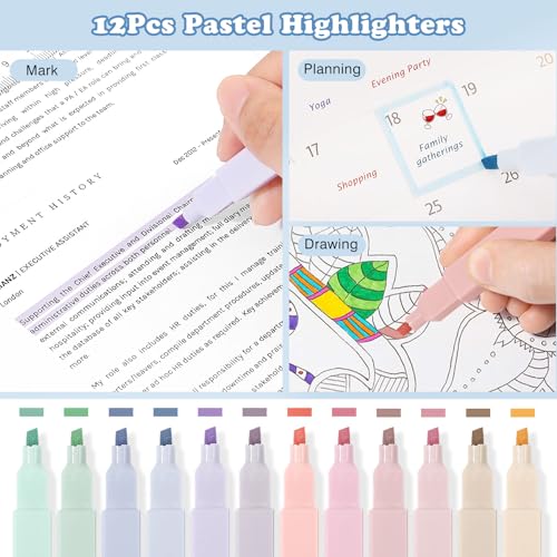 MoKo Pencil Case with Supplies, 60Pcs Aesthetic School Set, Blue - color: Blue-60P