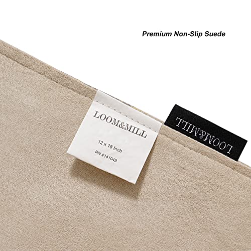 Loom and Mill Luxury Elegant Damask Placemats Double-Layer, Set of 6, Beige - color: Beige+grey+gold_rome, size: 6 Pieces