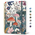 Taja Spiral Lined Journal for Women, Pretty Hardcover Journal Notebook, A5 - color: O-Vivid Mushroom