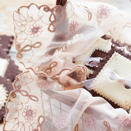uxcell 2Pack Retro Lace Placemat 12x12-in Square Embroidered Table Place Mats French Crochet Doilies Coasters Cup Mat for Home Wedding, Wine Red - color: Wine Red