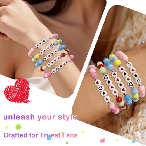 Korea-Pop Inspired Merch toys Bracelets Sets for Women, Korea-Pop Bracelet Friendship Jewelry, for Huntrix Merchandise for Rumi Mira Zoey Fans Christmas Gifts Cosplay Outfits Decor - style: Style A