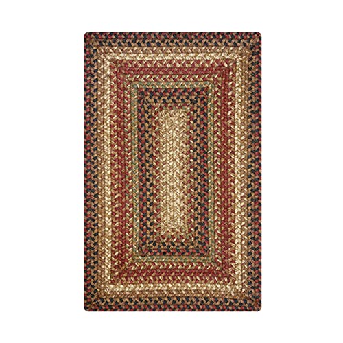 Homespice Gingerbread Jute Braided Placemats, Rect 13x19 Set of 6 - color: Gingerbread