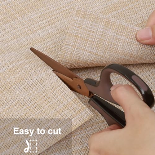 Myir JUN Placemats Set of 8 Kitchen and Dining Table Placemats - color: A-beige, size: Set of 8
