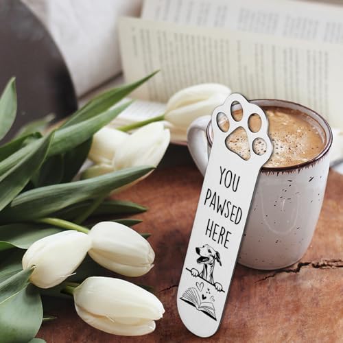 Greyhound Dog Gifts, Greyhound Dog Bookmark for Greyhound Dog Lover Book Lovers Bookworm Bookish Nerd, Bookmark Dog Lover, Book Club Gifts for Reader Dog Owner Lover-DX125 - style: Greyhound Dog