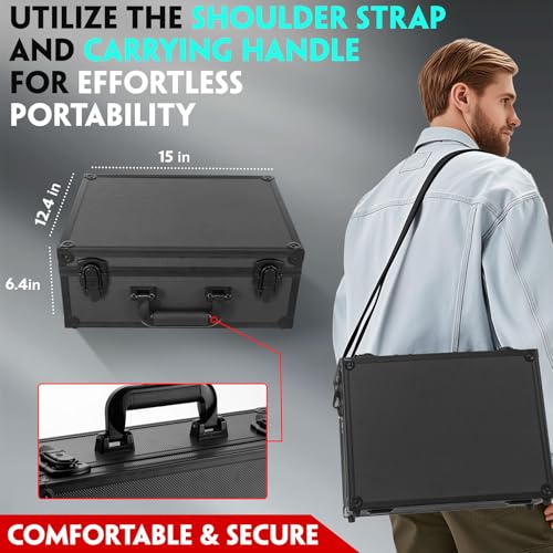 Graded Card Storage Box, 6 Row black Hard Slab Case Trading Card Holder