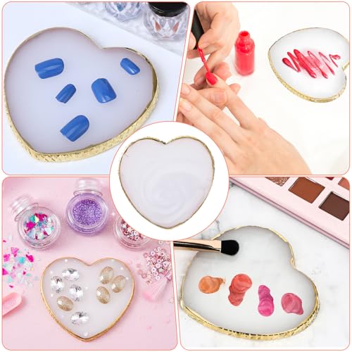 5 Pcs Metallic Nail Art Brushes Liner Brushes Set with Nail Art Mixing Palette Nails Dotting Drawing Tool for Long Lines Thin Detail Fine Liner Brush UV Gel Polish Painting Nails Design 4/8/12/20/25mm - color: Black