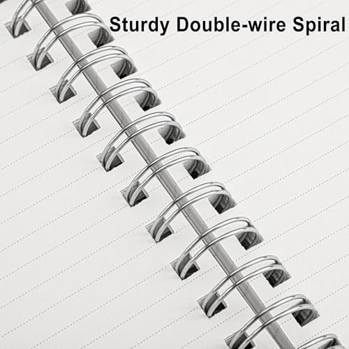 RETTACY Spiral College Ruled Notebook, 300 Pages, A5 Size (5.7" x 8.2") - color: Tiffani Blue, size: 5.7" x 8.2"