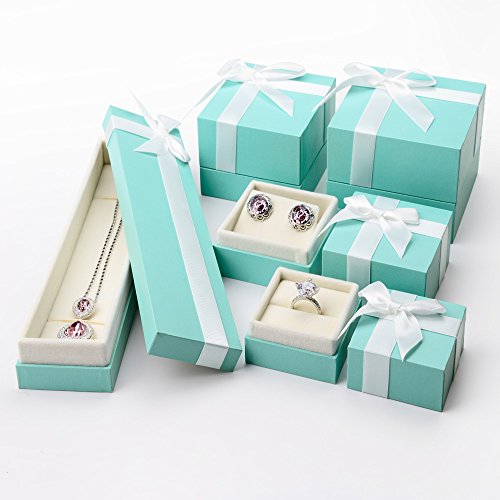 Oirlv Necklace/Bracelet Gift Box,Long Chain Jewelry Display Case(Blue) - size: Bracelet/Necklace/Long chain Box