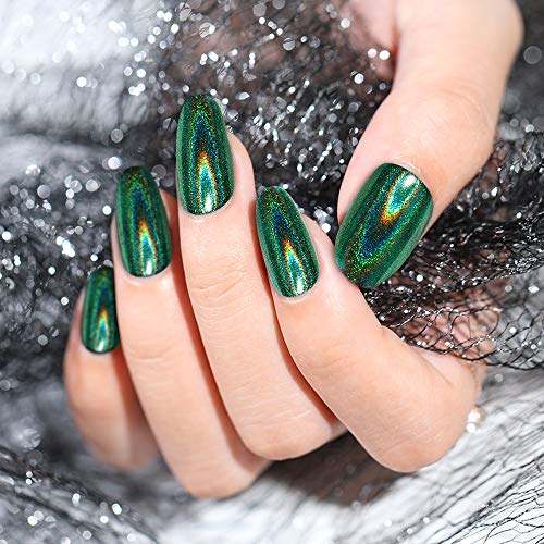 Artdone 36 Jars Chrome Nail Powder Nail Art Fimo Decoration Metallic Mirror Effect Holographic Aurora Chameleon Pigment Powder 1g/Jar Pearl for Resin Craft & Nail Art - color: 36 Jars Multicolor