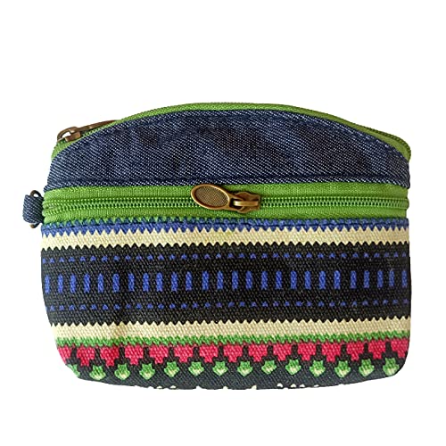 Coin Purse for Women Cute Small Wallets Change Purse Coin Pouch (denim green) - color: Denim Green