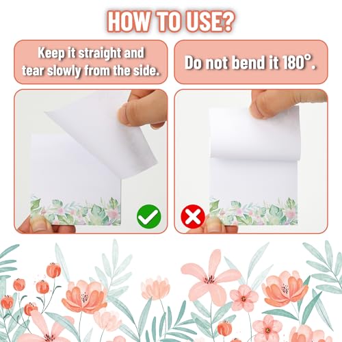 Mr. Pen- Wildflower Sticky Notes, 3"x3", 6 Pack, 300 Sheets