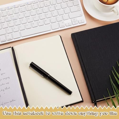 Henoyso 12 Pcs A5 Blank Notebook Journal Hardcover Sketchbook, 8.3 x 5.7 in - color: Black, size: 8.3x5.7 Inch