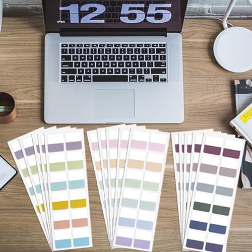 Potanro 360Pcs Sticky Book Tabs,Colorful Book Index Tabs for Notebook - style: Sticky note D