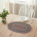 Multi Jute Oval Placemat 13x19 - color: Deep Olive, size: 13x19, 1 pack