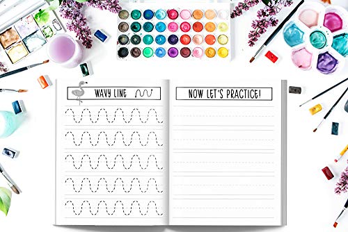 Learning to Trace: Children's Activity Book: Lines Shapes Letters Ages 3+