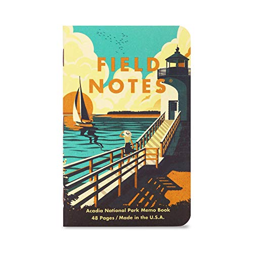 Field Notes: National Parks Series (Series A - Yosemite, Acadia, Zion) - Graph Paper Memo Book 3-Pack - 3.5 x 5.5 Inch - color: Series A - Yosemite, Acadia, Zion