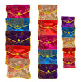 15 Pcs Jewelry Purse Pouch Brocade Gift Bags Chinese Style Pouches Mix Colors - size: Medium