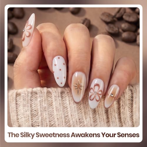 Beetles Neutral Gel Polish Set, 6 Neutral Brown Colors Gel - color: C - Creme | Caramel Cappuccino