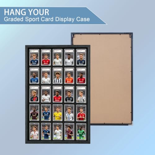 Sports Anime Game Card wall Greded Display Case Holds 25Card - 3P - size: 25-Card-1Pack-Graded