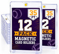 Magnetic Card Holder, 12 Pack 35PT Clear Baseball Trading Card Cases