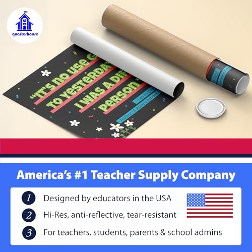 Quarterhouse 7 Poster English Literature Motivational Classroom Set - color: Literature Motivational