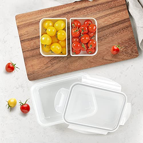 carrotez 2 Compartment Food Container - 2 Cup (480ml) - color: White, size: 2 Compartment (2 Cup)
