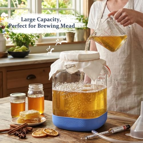 Folinstall 1.5 Gallon Fermentation Jar, Pickling Jars for Sourdough Starter