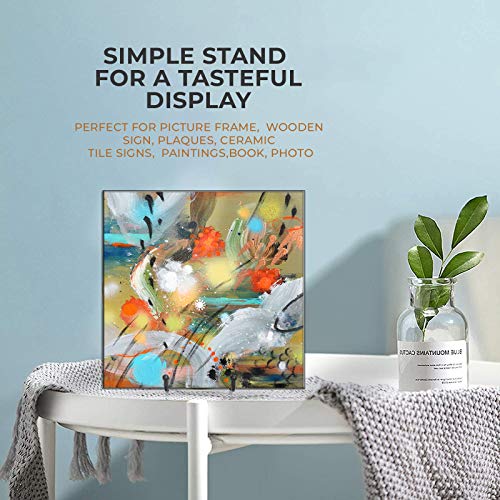 TR-LIFE Plate Stands for Display - 4.5 Inch Plate Holder Display Stand + Metal Frame Holder Stand for Picture, Decorative Plate, Book, Photo Easel - size: 4.5 Inch