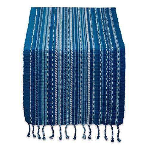 DII Southwest Collection Tabletop, Table Runner, 14x72, Blue - color: Blue, size: Table Runner, 14x72"