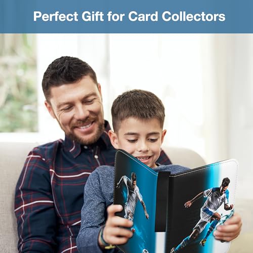 RONMONG Soccer Card Binder, 990 Pockets, Protective Trading Card Album - color: soccer-style 1, size: 990