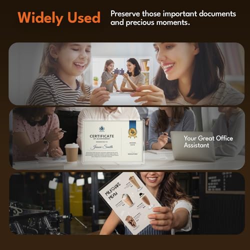 Uinkit 3.5mil 100 Pack Thermal Laminating Pouches, Menu Size 11.5"x17.5" - color: Glossy, size: 3.5mil 100 Pack